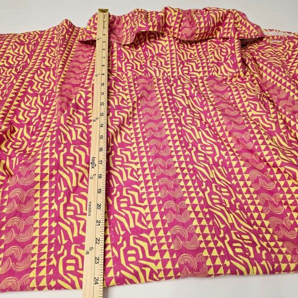 Anthropologie Kahindo Tanzania Maxi Dress Ruffle Strapless Cotton w/ Pockets - Picture 9 of 12